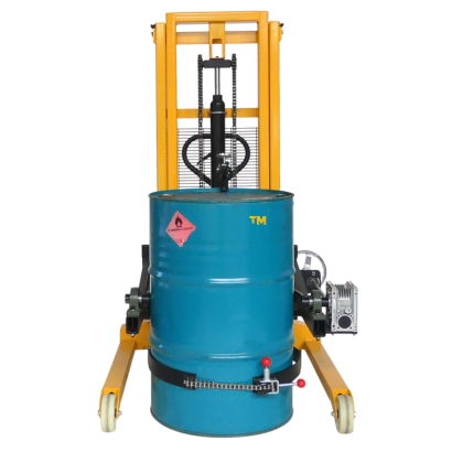 Gerbeur basculeur de fût encadrant 450kg 2100 mm - vue de face